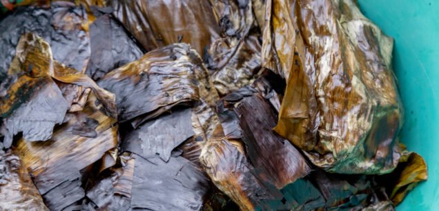 Traditional,Tamales,,Wrapped,In,Banana,Leaf,Valladolid,,Mexico